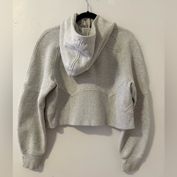 Lululemon Scuba Oversized Half-Zip Hoodie- Heathered Core Ultra Light Grey - Picture 8 of 11
